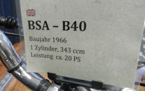 Gebrauchtmotorrad BSA B 40 - Bild 9 Gebrauchtmotorrad BSA B 40 - Bild 9