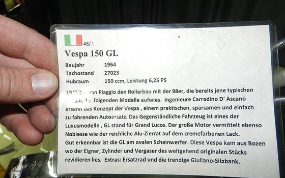 Gebrauchtmotorrad Vespa 150 GL - Bild 7 Gebrauchtmotorrad Vespa 150 GL - Bild 7