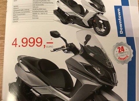 Gebrauchtmotorrad Kymco Downtown 125i - Bild 1 Gebrauchtmotorrad Kymco Downtown 125i - Bild 1