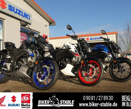 Neumotorrad Suzuki GSX-S125 blau und schwarz sofort verfügbar