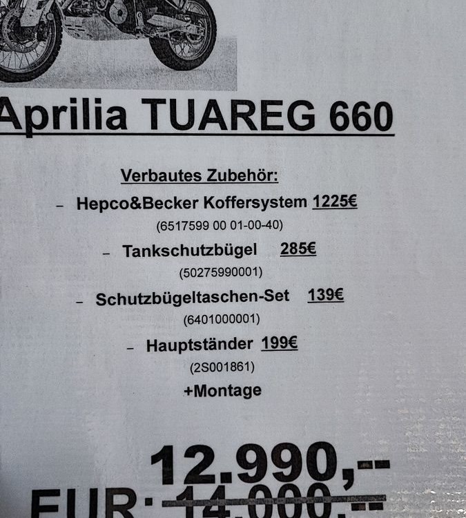 Angebot Aprilia Tuareg 660