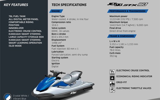 Neufahrzeug Kawasaki STX 160 - Bild 2