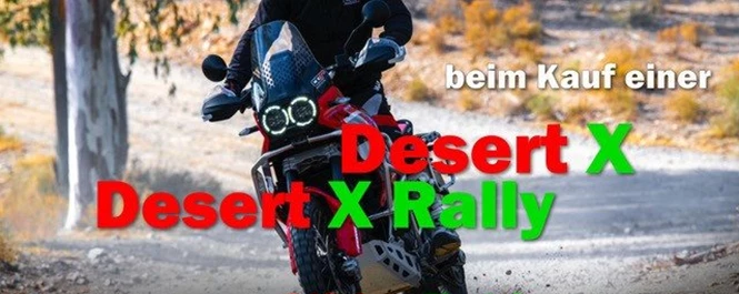 Ducati DesertX Rally<br />auch als Basis Version erhältlich...