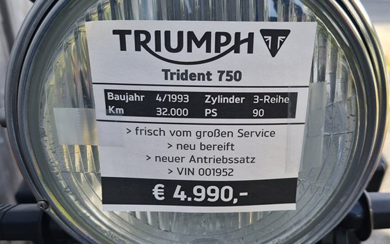 Gebrauchtmotorrad Triumph Trident 750 - Bild 6 Gebrauchtmotorrad Triumph Trident 750 - Bild 6