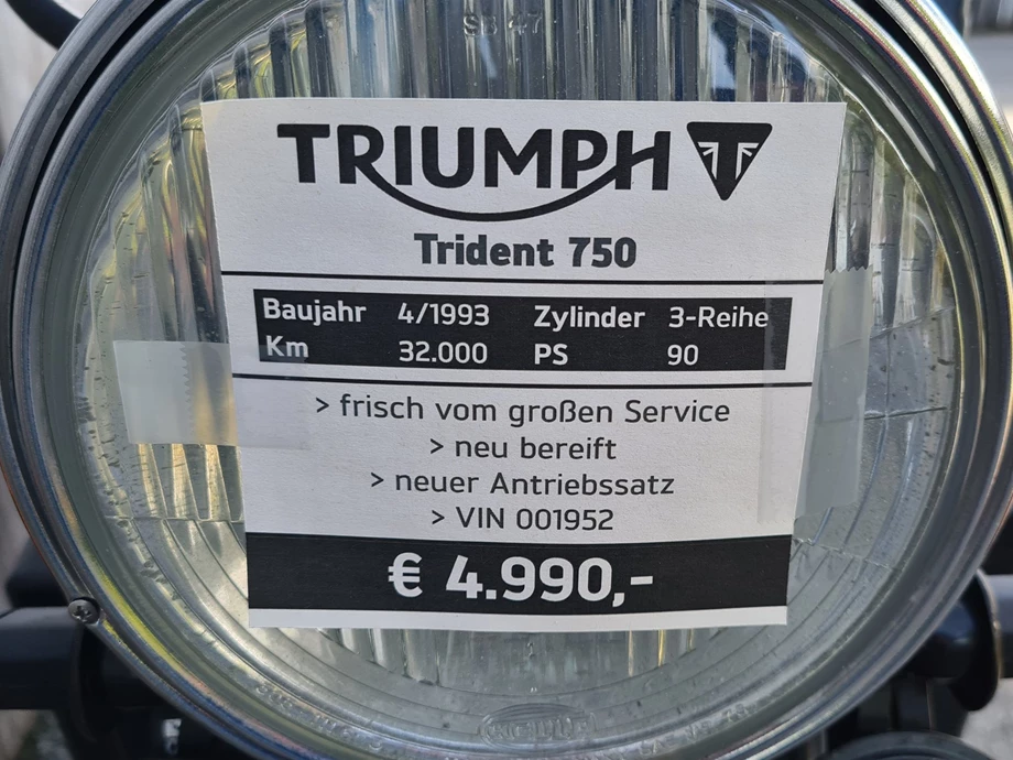 Angebot Triumph Trident 750 Bild 6: Angebot Triumph Trident 750