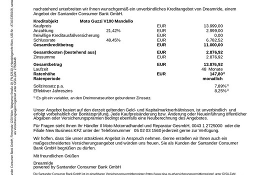 Neufahrzeug Moto Guzzi V100 Mandello - Bild 7