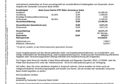 Neufahrzeug Moto Guzzi Stelvio PFF - Bild 7