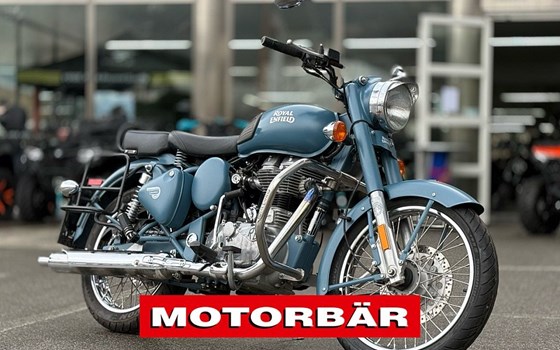 Gebrauchtmotorrad Royal Enfield Classic 500 EFI Squadron Blue - Bild 1 Gebrauchtmotorrad Royal Enfield Classic 500 EFI Squadron Blue - Bild 1