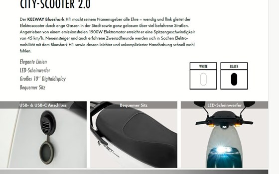 Neufahrzeug Keeway Blueshark H1 - Bild 13