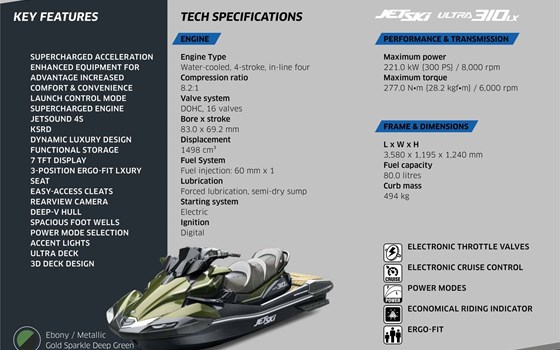 Neufahrzeug Kawasaki Ultra 310LX - Bild 11