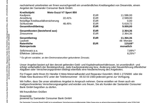 Neufahrzeug Moto Guzzi V7 Sport - Bild 12
