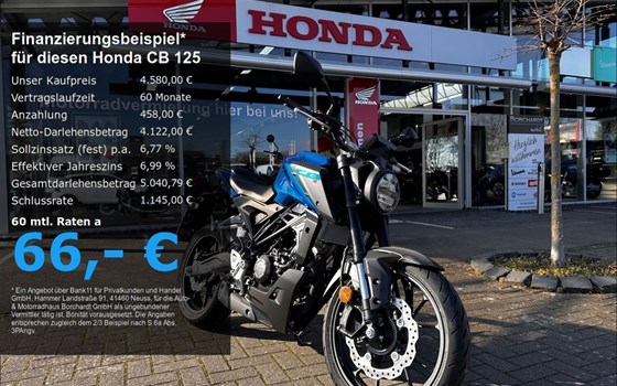 Neufahrzeug Honda CB125R - Bild 1