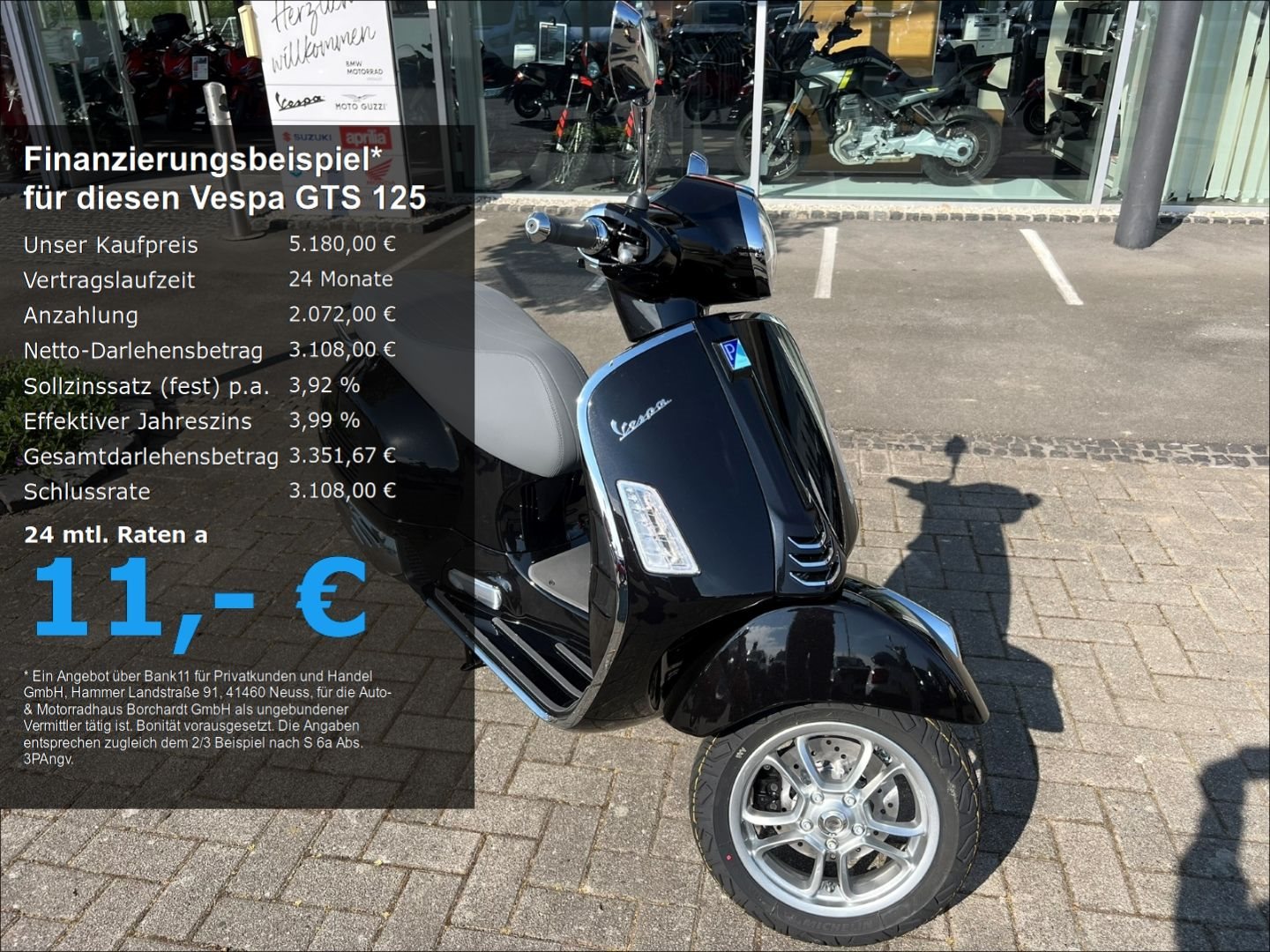 Vespa GTS 125 Super<br />Super*4 Jahre Garantie*Schwarz*15 PS*