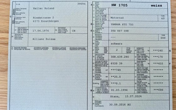 Motorrad Occasion Yamaha XTZ 750 Supertenere - Bild 7