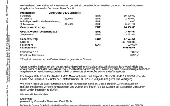 Neufahrzeug Moto Guzzi V100 Mandello - Bild 12