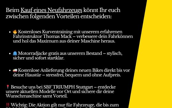 Neufahrzeug Triumph Speed Triple 1200 RX - Bild 2