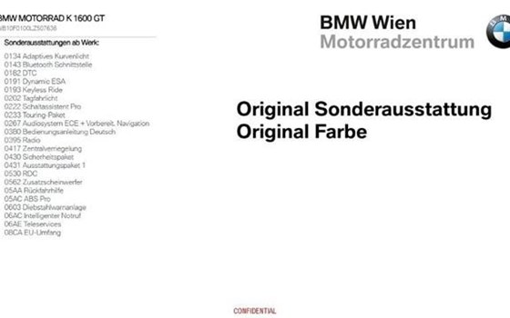 Gebrauchtmotorrad BMW K 1600 GT - Bild 15 Gebrauchtmotorrad BMW K 1600 GT - Bild 15