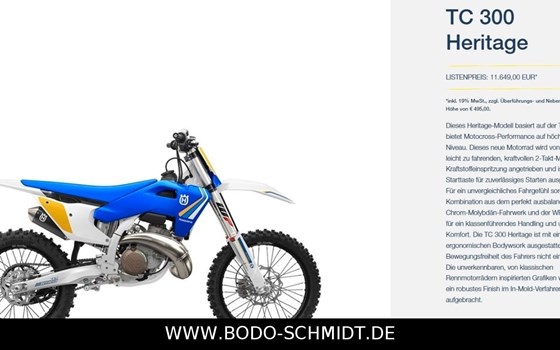 Neufahrzeug Husqvarna TC 300 Heritage - Bild 5