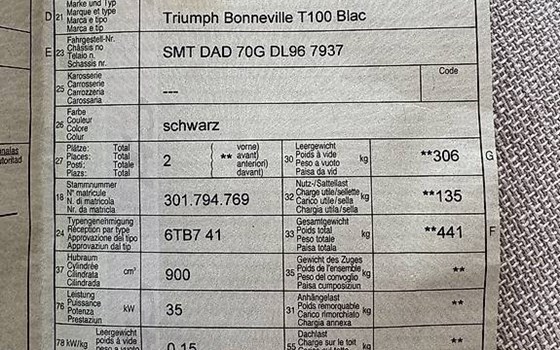 Motorrad Occasion Triumph Bonneville - Bild 5