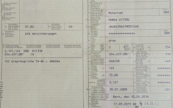 Motorrad Occasion Honda VT 750 - Bild 6