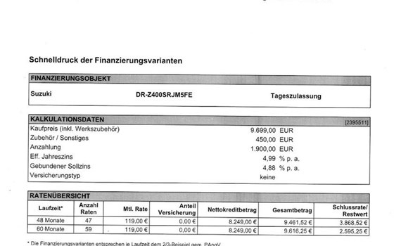 Neufahrzeug Suzuki DR-Z4S - Bild 2