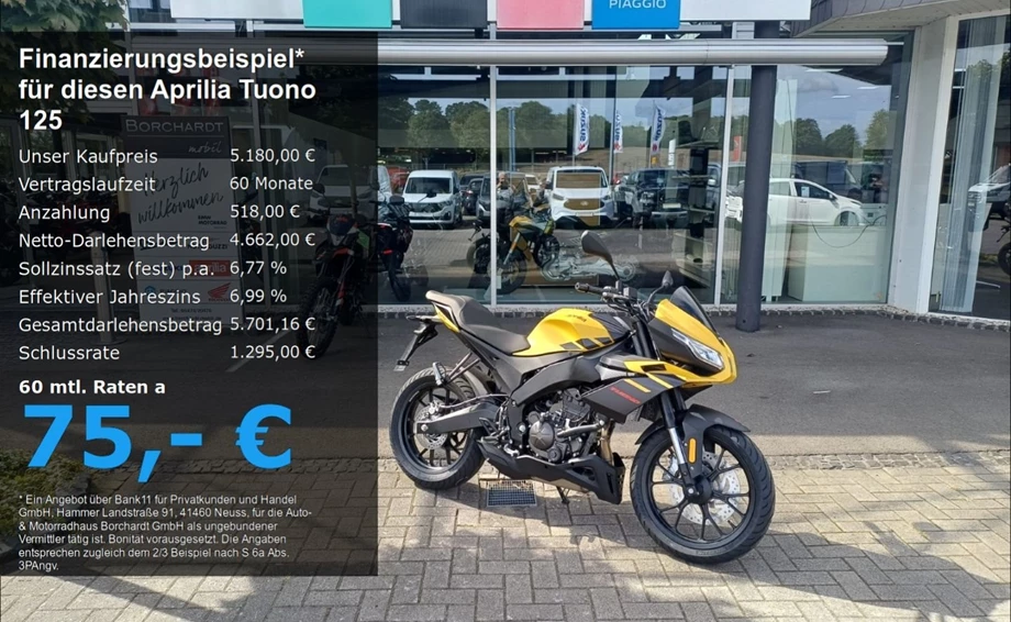 Angebot Aprilia Tuono 125 Bild 1: Angebot Aprilia Tuono 125