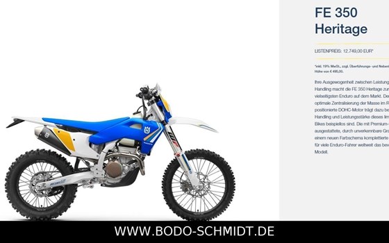 Neufahrzeug Husqvarna FE 350 Heritage - Bild 1