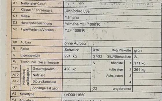 Gebrauchtmotorrad Yamaha YZF 1000 R Thunderace - Bild 3 Gebrauchtmotorrad Yamaha YZF 1000 R Thunderace - Bild 3