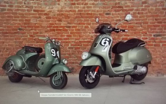 Gebrauchtmotorrad Vespa GTV 300 Special Edition Sei Giorni Euro4 - Bild 1 Gebrauchtmotorrad Vespa GTV 300 Special Edition Sei Giorni Euro4 - Bild 1