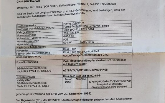 Motorrad Occasion Harley-Davidson CVO Road King FLHRSE - Bild 12