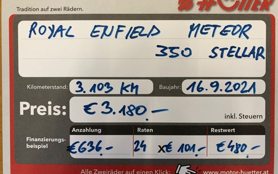 Gebrauchtmotorrad Royal Enfield Meteor 350 Stellar - Bild 13 Gebrauchtmotorrad Royal Enfield Meteor 350 Stellar - Bild 13