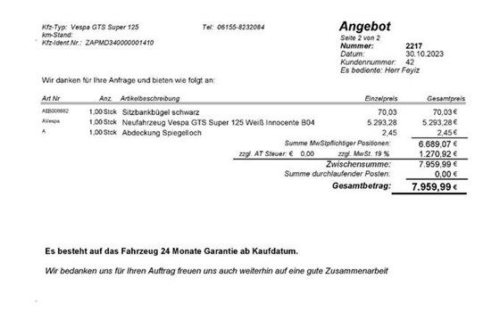 Neufahrzeug Vespa 125 Super - Bild 13