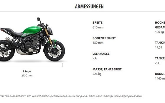 Gebrauchtmotorrad Benelli 752 S - Bild 4