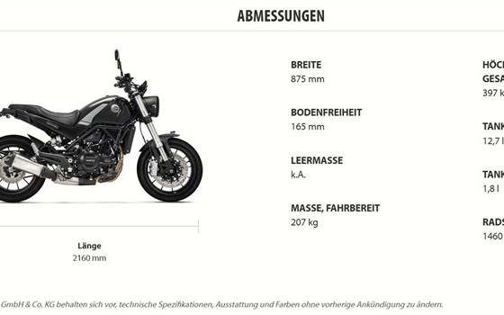 Neufahrzeug Benelli Leoncino 500 - Bild 16