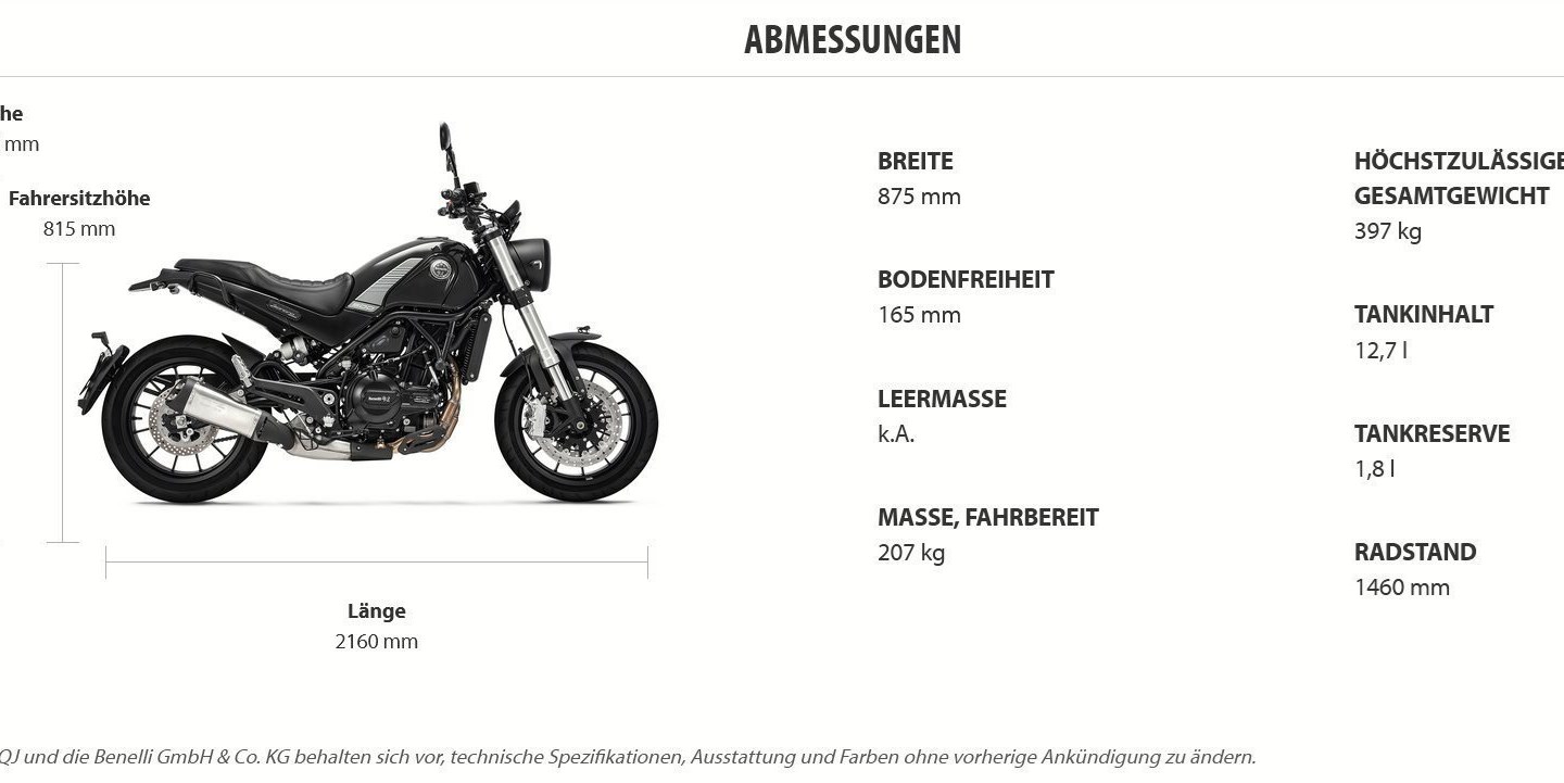 Angebot Benelli Leoncino 500