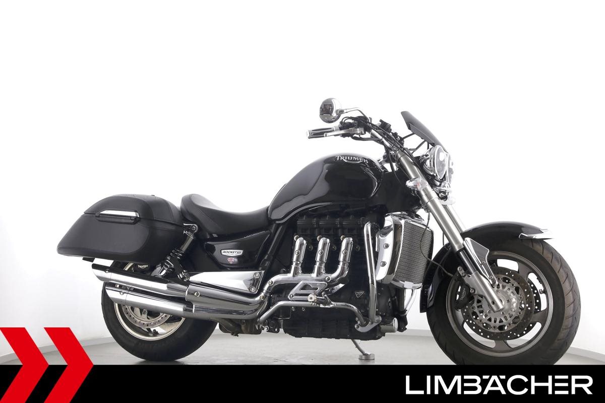 Triumph Rocket III - Triumph-Sportauspuff, Sturzbügel