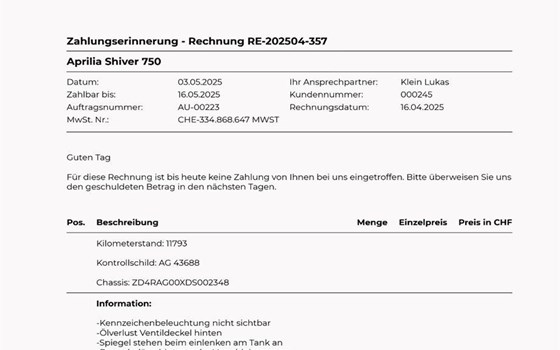 Motorrad Occasion Aprilia Shiver 750 - Bild 4