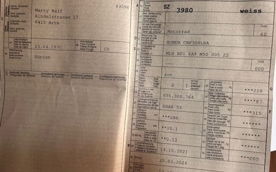 Motorrad Occasion Honda CRF300 Rally - Bild 7