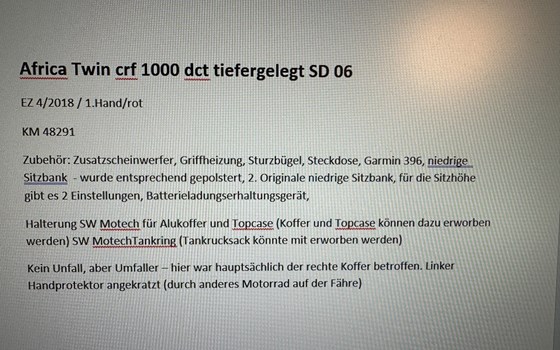 Gebrauchtmotorrad Honda CRF1000L Africa Twin DCT - Bild 10