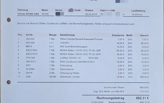 Gebrauchtmotorrad Honda SH300i - Bild 26