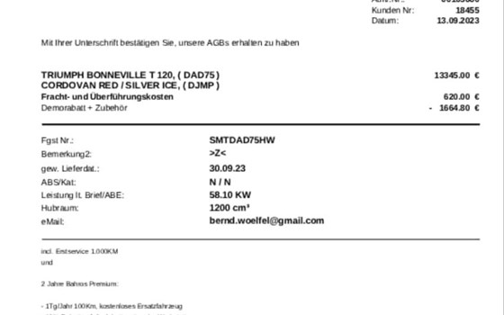 Gebrauchtmotorrad Triumph Bonneville T120 - Bild 8