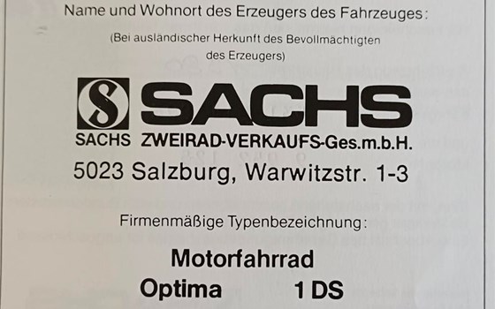 Gebrauchtmotorrad Sachs Optima - Bild 5