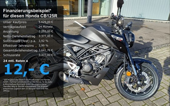 Neufahrzeug Honda CB125R - Bild 1