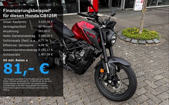 Neufahrzeug Honda CB125R - Bild 1