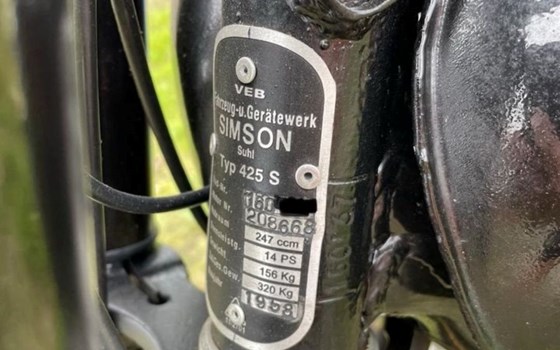 Gebrauchtmotorrad Simson 425 Sport - Bild 4