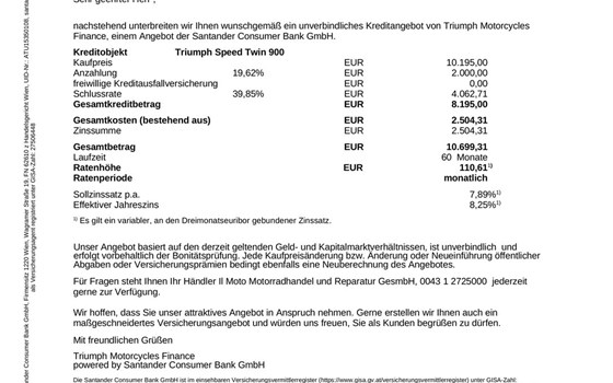 Gebrauchtmotorrad Triumph Speed Twin 900 - Bild 7