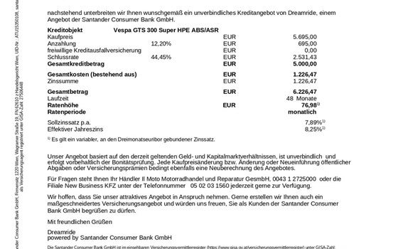 Gebrauchtmotorrad Vespa GTS 300 Super - Bild 7