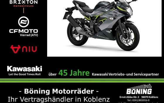 Neufahrzeug Kawasaki Ninja 125 - Bild 1
