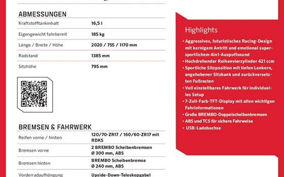 Neufahrzeug QJ Motor SRK 421 RR - Bild 9