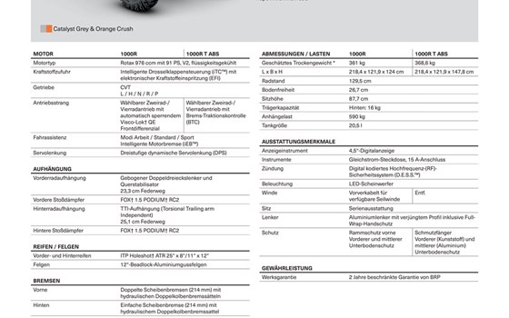 Neufahrzeug Can-Am Renegade 1000 XXC - Bild 2